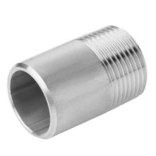 Ниппель двойной нержавеющий AISI 304 ДУ 20 ДУ2 10